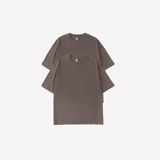 2-Pack Oversized T-shirt - Cameo Brown