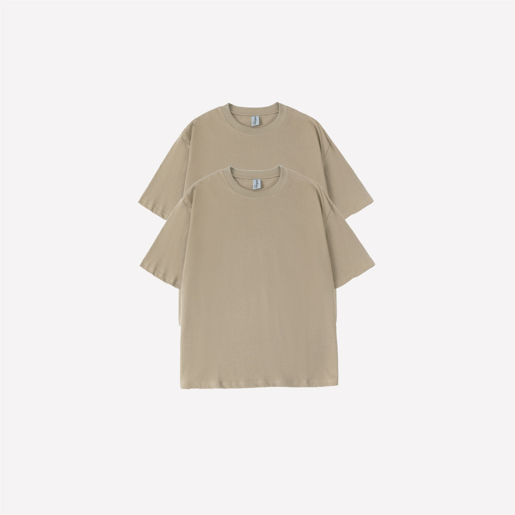 2-Pack Oversized T-shirt - Khaki