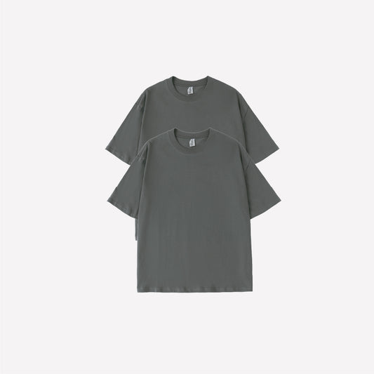2-Pack Oversized T-shirt - Charcoal Grey