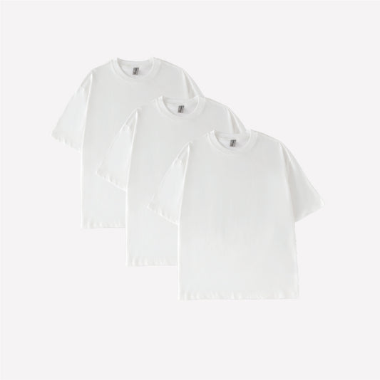 3-Pack Oversized T-shirt - White