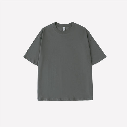 3 Pack Oversized T-shirt - Charcoal Grey, Khaki, Maroon
