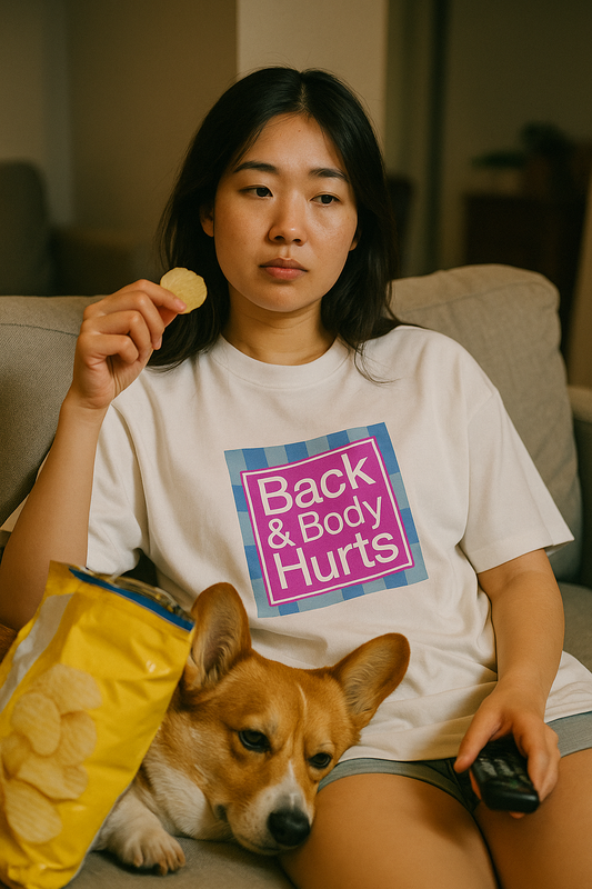 Back & Body Hurts Parody Graphic T-shirt