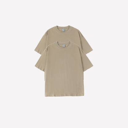 2-Pack Oversized T-shirt - Khaki