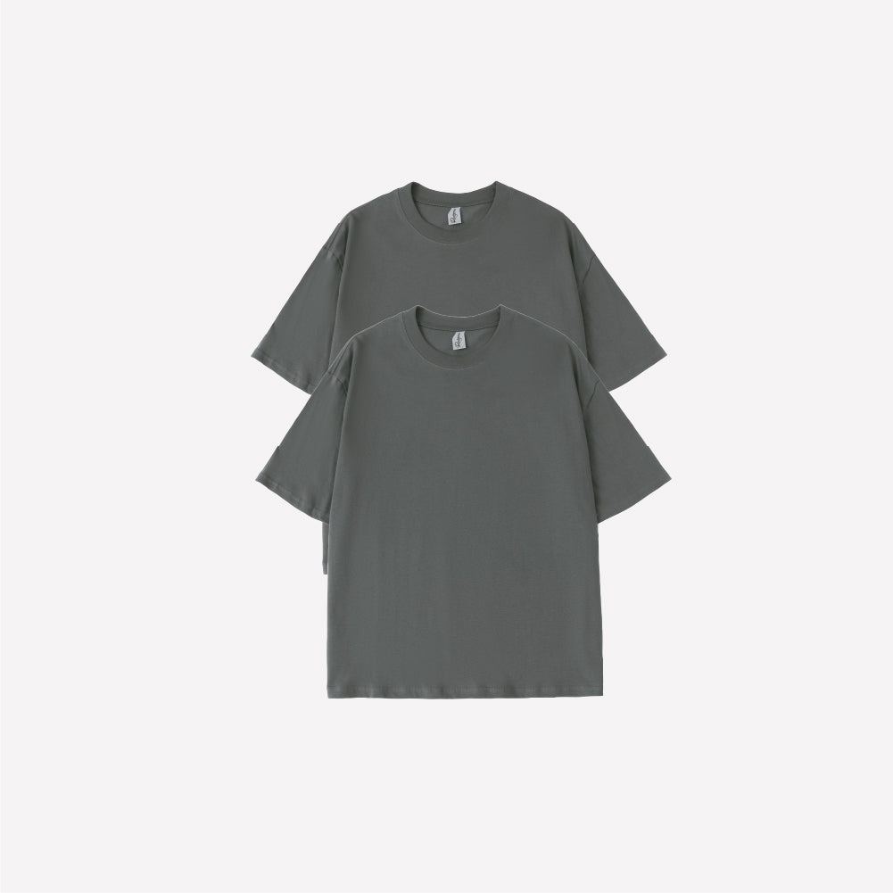 2-Pack Oversized T-shirt - Charcoal Grey