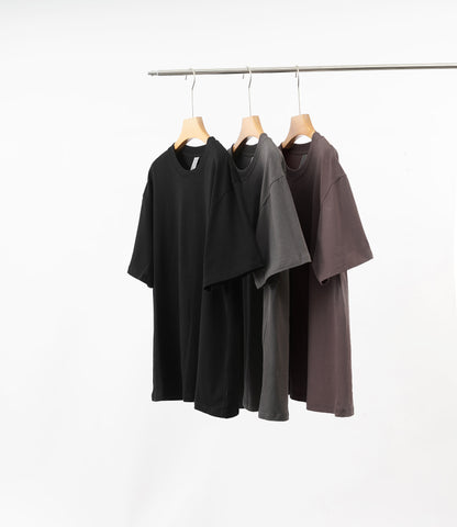 3 Pack Oversized T-shirt - Black, Charcoal Grey, Cameo Brown