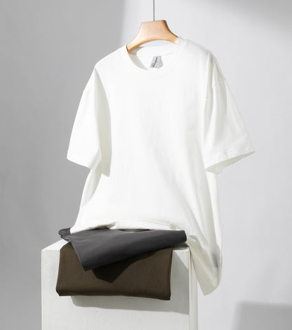 3 Pack Oversized T-shirt - White, Charcoal Grey, Olive Brown