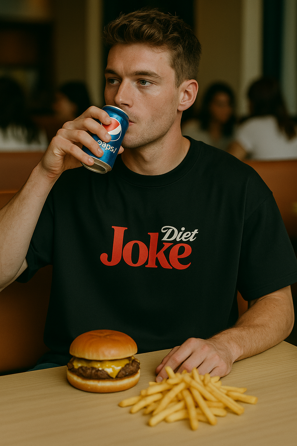 Diet Joke Parody Graphic T-shirt