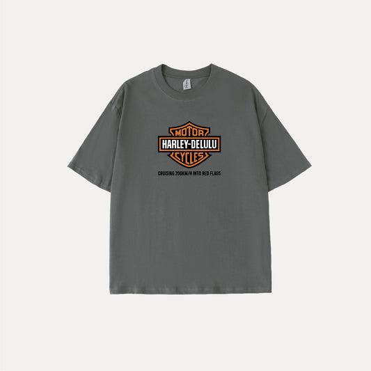 Harley Delulu Parody Graphic T-shirt