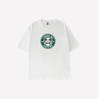 I Need Coffee Parody Graphic T-shirt