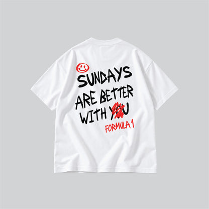 Sunday Love Parody Graphic T-shirt